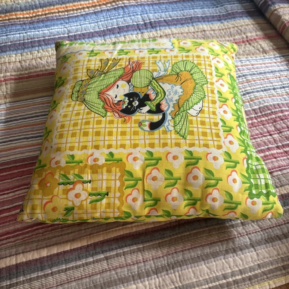 Vtg Sears Katie's Patchwork Pillow Featured in Stranger Things MCM